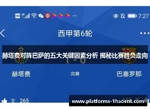 赫塔费对阵巴萨的五大关键因素分析 揭秘比赛胜负走向